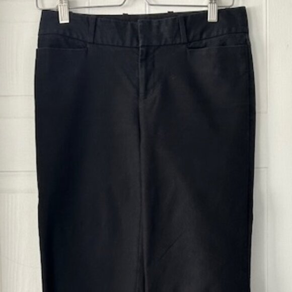 Sleek Black Straight-Leg Pants- Size 2 - Picture 1 of 4